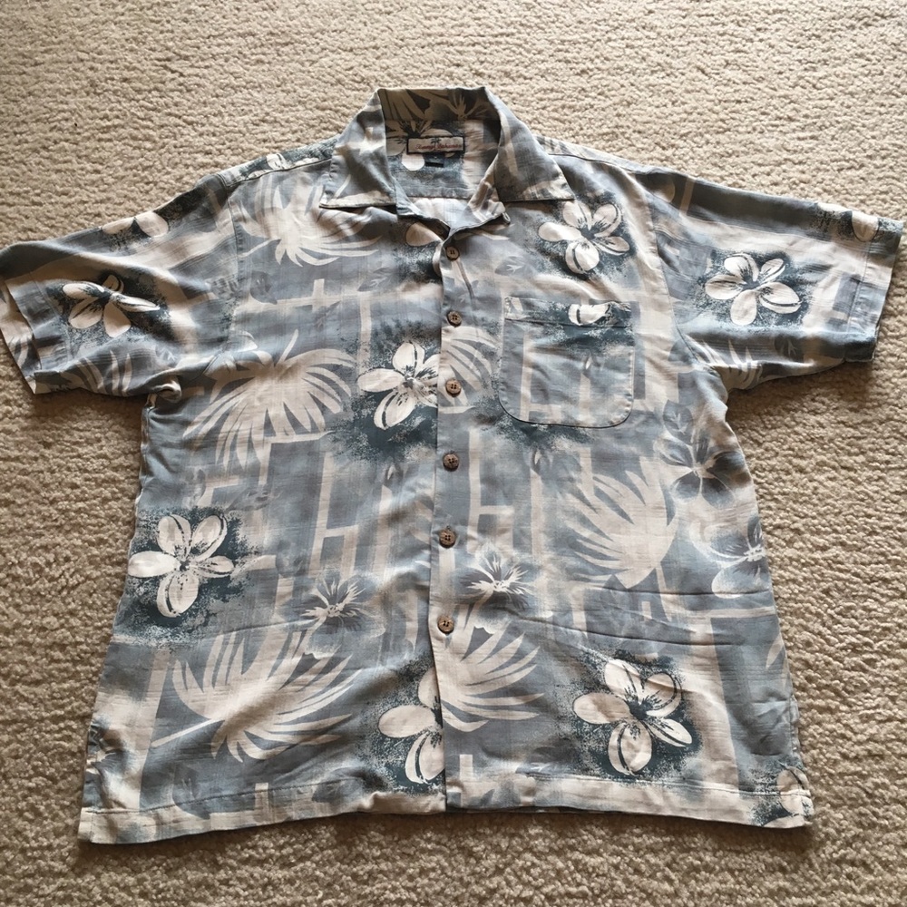 Tommy Bahama Hawaiian 100% Silk Shirt